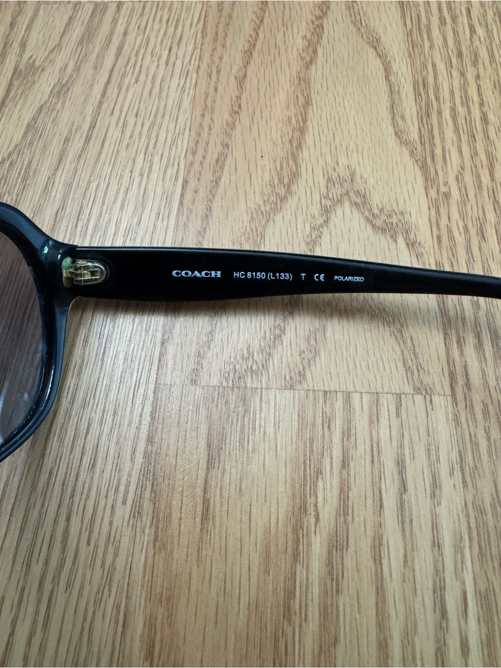 COACH HC8150 Black Grey / Purple gradient lens Oversized Women's Sunglasses - Picture 3 of 5